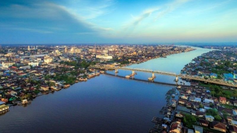 Penampakan Kota Pontianak dari Atas